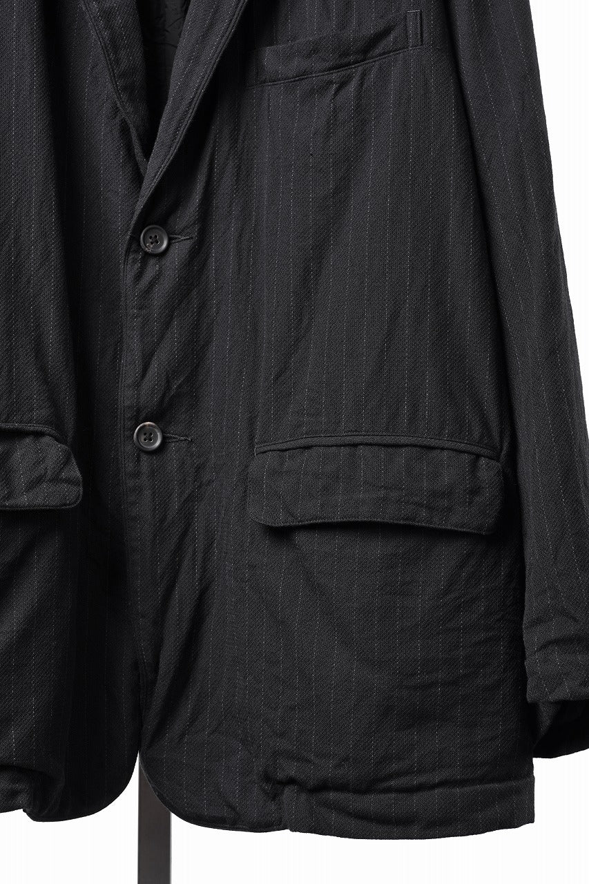 画像をギャラリービューアに読み込む, PORTER CLASSIC PIN STRIPE CLASSIC JACKET -2026AW- (BLACK)