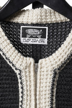 画像をギャラリービューアに読み込む, LASTMAN CHAMPS KNIT CARDIGAN (BLACK)