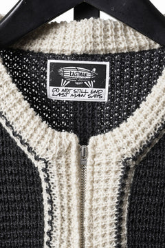 画像をギャラリービューアに読み込む, LASTMAN CHAMPS KNIT CARDIGAN (BLACK)