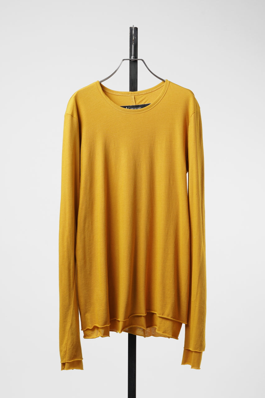 Load image into Gallery viewer, A.F ARTEFACT DOUBLE LAYER LS TOPS / SMOOTH JERSEY (MUSTARD × MUSTARD)