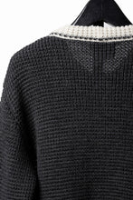 画像をギャラリービューアに読み込む, LASTMAN CHAMPS KNIT CARDIGAN (BLACK)