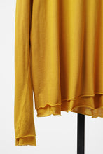 Load image into Gallery viewer, A.F ARTEFACT DOUBLE LAYER LS TOPS / SMOOTH JERSEY (MUSTARD × MUSTARD)