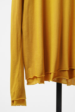 Load image into Gallery viewer, A.F ARTEFACT DOUBLE LAYER LS TOPS / SMOOTH JERSEY (MUSTARD × MUSTARD)