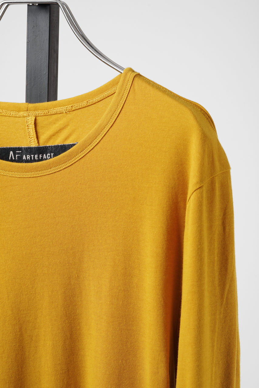 Load image into Gallery viewer, A.F ARTEFACT DOUBLE LAYER LS TOPS / SMOOTH JERSEY (MUSTARD × MUSTARD)