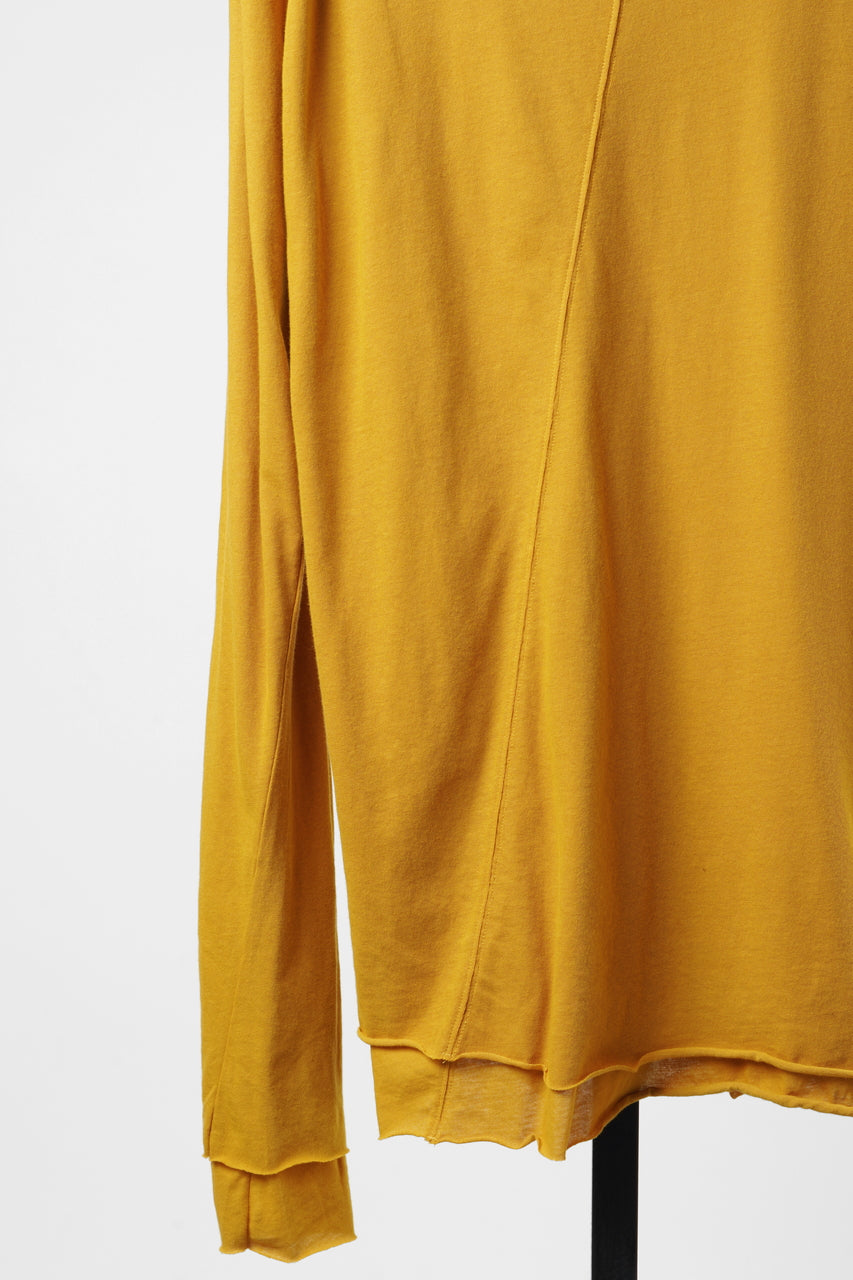 Load image into Gallery viewer, A.F ARTEFACT DOUBLE LAYER LS TOPS / SMOOTH JERSEY (MUSTARD × MUSTARD)