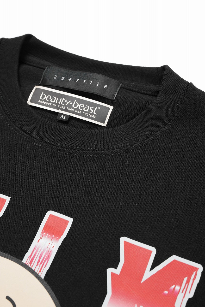 beauty : beast x 20471120 COLLABORATION S/S TEE _3 (BLACK)