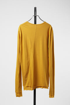 Load image into Gallery viewer, A.F ARTEFACT DOUBLE LAYER LS TOPS / SMOOTH JERSEY (MUSTARD × MUSTARD)