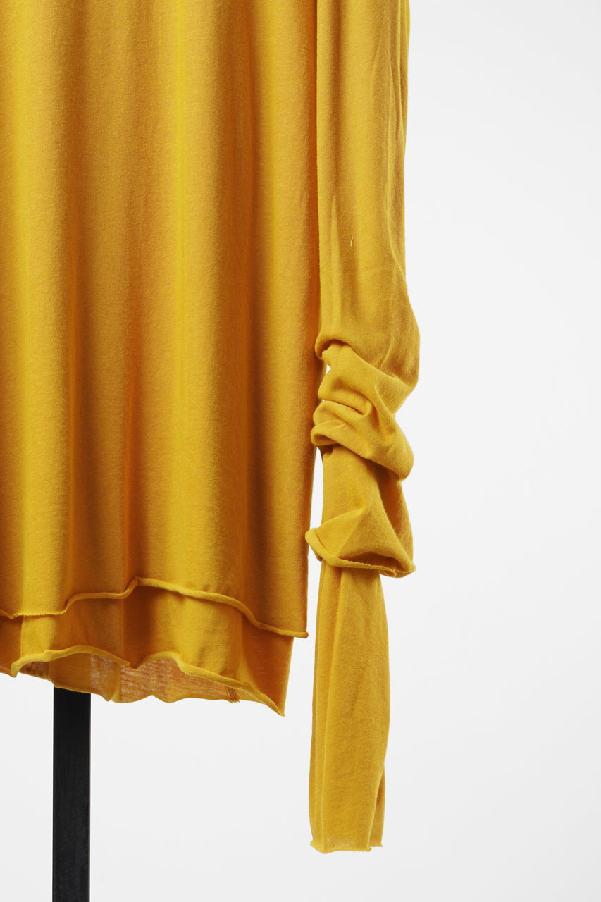 Load image into Gallery viewer, A.F ARTEFACT DOUBLE LAYER LS TOPS / SMOOTH JERSEY (MUSTARD × MUSTARD)