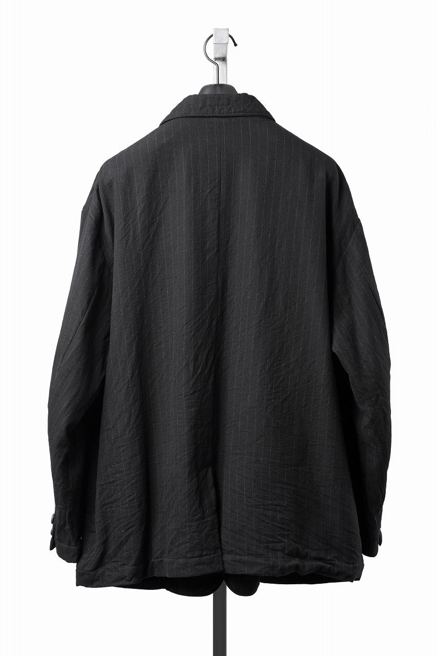 画像をギャラリービューアに読み込む, PORTER CLASSIC PIN STRIPE CLASSIC JACKET -2026AW- (BLACK)