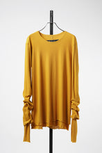 Load image into Gallery viewer, A.F ARTEFACT DOUBLE LAYER LS TOPS / SMOOTH JERSEY (MUSTARD × MUSTARD)