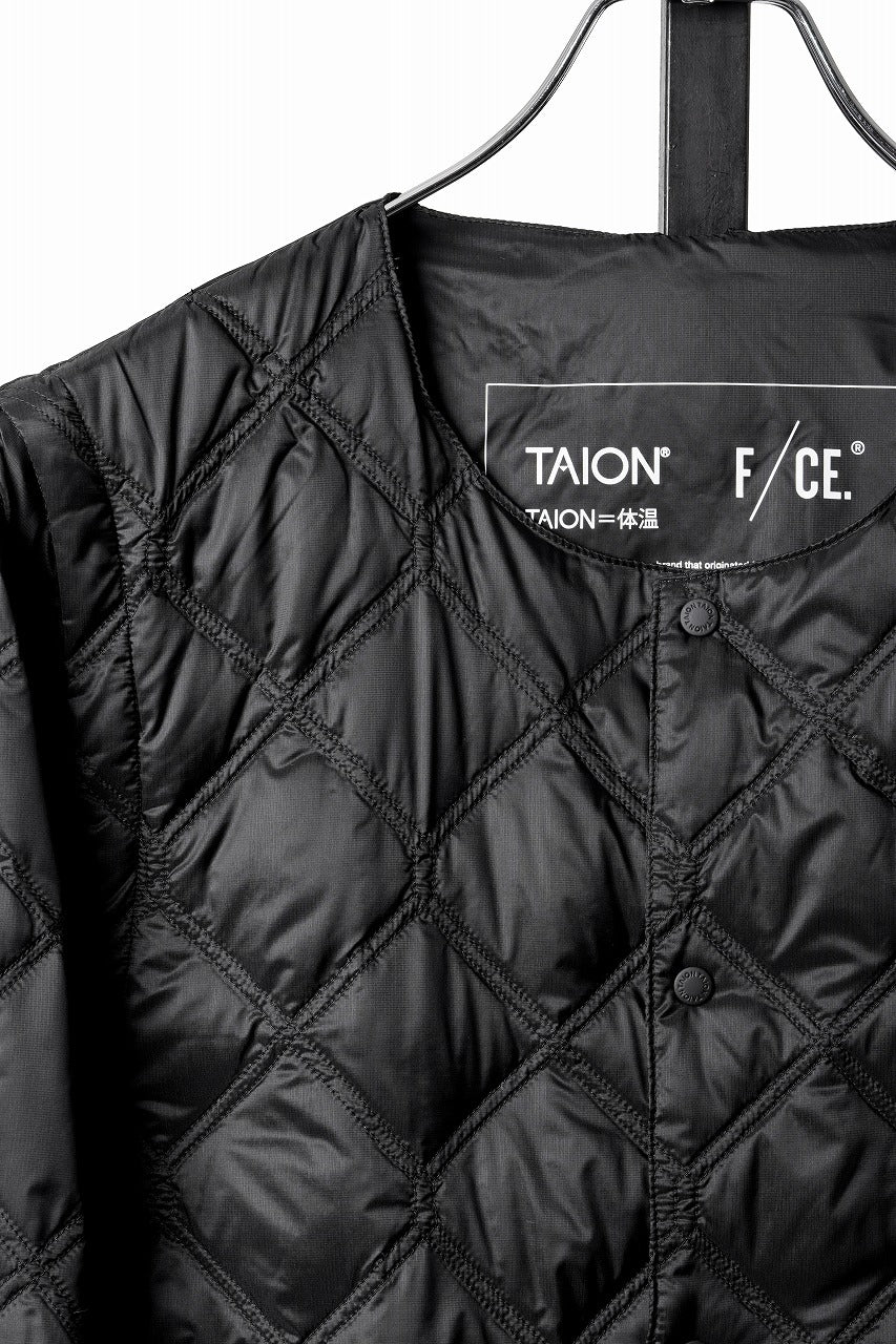 画像をギャラリービューアに読み込む, F/CE. x TAION® 2WAY PACKABLE INNER DOWN JACKET (BLACK)