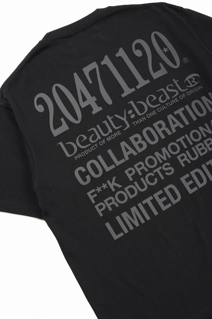 Load image into Gallery viewer, beauty : beast x 20471120 COLLABORATION S/S TEE _3 (BLACK)