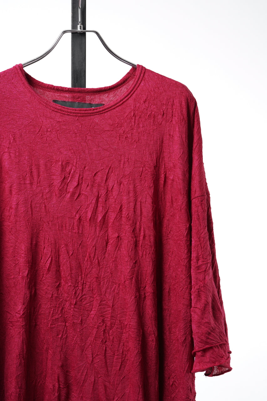 Load image into Gallery viewer, A.F ARTEFACT OVERSIZED LAYER T-SHIRT / GAUZE WASHER JERSEY (RED)
