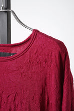 Load image into Gallery viewer, A.F ARTEFACT OVERSIZED LAYER T-SHIRT / GAUZE WASHER JERSEY (RED)