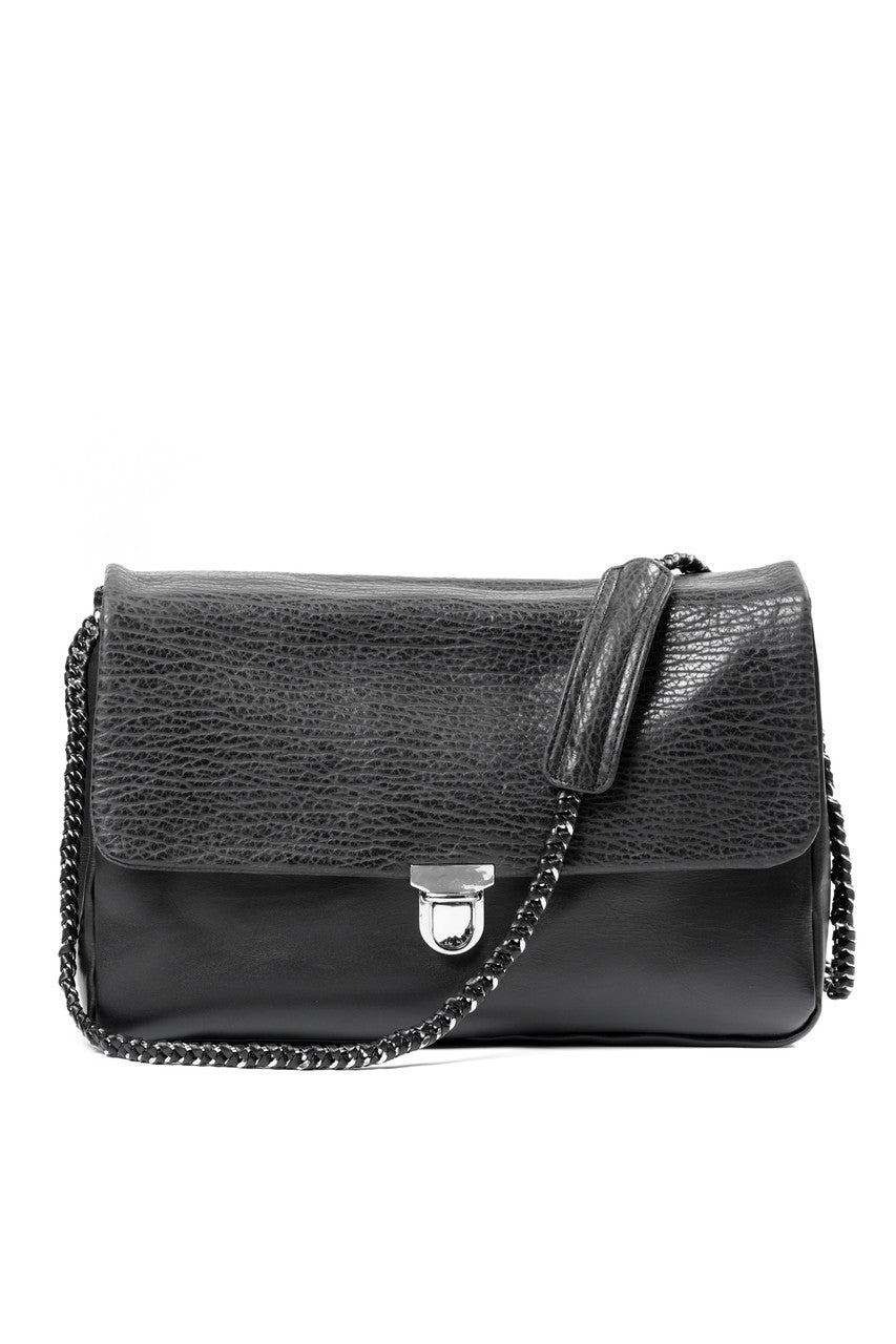 Load image into Gallery viewer, ISAMU KATAYAMA BACKLASH SEAL SKIN + JP STEER BIG CHAIN BAG (BLACK)