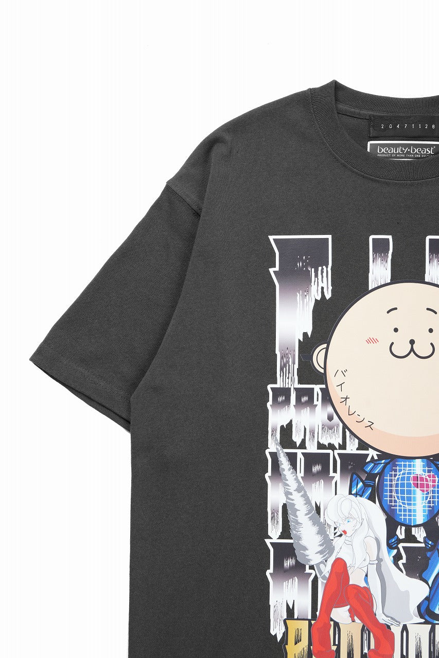 beauty : beast x 20471120 COLLABORATION S/S TEE _3 (SUMI BLACK)