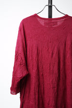 Load image into Gallery viewer, A.F ARTEFACT OVERSIZED LAYER T-SHIRT / GAUZE WASHER JERSEY (RED)