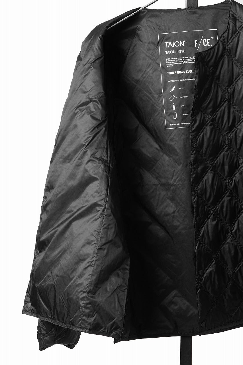 画像をギャラリービューアに読み込む, F/CE. x TAION® 2WAY PACKABLE INNER DOWN JACKET (BLACK)