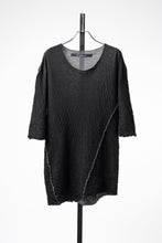 画像をギャラリービューアに読み込む, 【SAMPLE】A.F ARTEFACT EXPOSED SEAM RAW EDGE T-SHIRT / DOUBLEFACE BONDED JERSEY (BLACK)