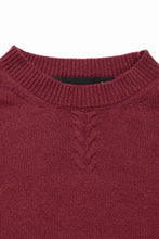 画像をギャラリービューアに読み込む, 【SAMPLE SALE】A.F ARTEFACT SIMPLE KNIT SWEATER / SOFT WOOL (RED)