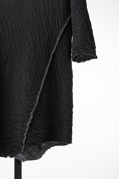 画像をギャラリービューアに読み込む, 【SAMPLE】A.F ARTEFACT EXPOSED SEAM RAW EDGE T-SHIRT / DOUBLEFACE BONDED JERSEY (BLACK)