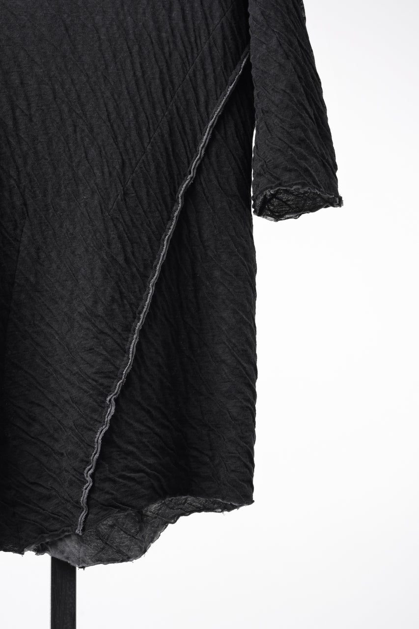 画像をギャラリービューアに読み込む, 【SAMPLE】A.F ARTEFACT EXPOSED SEAM RAW EDGE T-SHIRT / DOUBLEFACE BONDED JERSEY (BLACK)