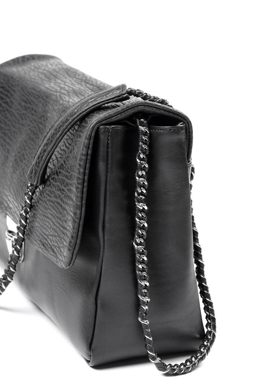 Load image into Gallery viewer, ISAMU KATAYAMA BACKLASH SEAL SKIN + JP STEER BIG CHAIN BAG (BLACK)