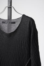 画像をギャラリービューアに読み込む, 【SAMPLE】A.F ARTEFACT EXPOSED SEAM RAW EDGE T-SHIRT / DOUBLEFACE BONDED JERSEY (BLACK)