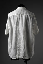画像をギャラリービューアに読み込む, KLASICA "SH-052" BACK FLAP H/S SHIRTS with BIG POCKETS / TRANSLUCENT VINTAGE FACE WEAVE (WHITE)