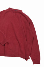画像をギャラリービューアに読み込む, 【SAMPLE SALE】A.F ARTEFACT SIMPLE KNIT SWEATER / SOFT WOOL (RED)