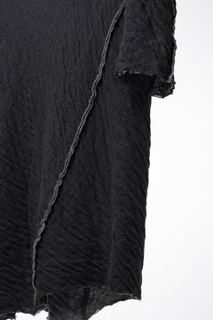 画像をギャラリービューアに読み込む, 【SAMPLE】A.F ARTEFACT EXPOSED SEAM RAW EDGE T-SHIRT / DOUBLEFACE BONDED JERSEY (BLACK)