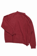 画像をギャラリービューアに読み込む, 【SAMPLE SALE】A.F ARTEFACT SIMPLE KNIT SWEATER / SOFT WOOL (RED)