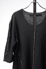 画像をギャラリービューアに読み込む, 【SAMPLE】A.F ARTEFACT EXPOSED SEAM RAW EDGE T-SHIRT / DOUBLEFACE BONDED JERSEY (BLACK)