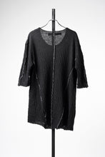 画像をギャラリービューアに読み込む, 【SAMPLE】A.F ARTEFACT EXPOSED SEAM RAW EDGE T-SHIRT / DOUBLEFACE BONDED JERSEY (BLACK)