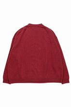 画像をギャラリービューアに読み込む, 【SAMPLE SALE】A.F ARTEFACT SIMPLE KNIT SWEATER / SOFT WOOL (RED)