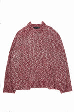 画像をギャラリービューアに読み込む, 【SAMPLE SALE】A.F ARTEFACT KNIT SWEATER / MELANGE WOOL (RED MIX)