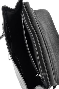 Load image into Gallery viewer, ISAMU KATAYAMA BACKLASH SEAL SKIN + JP STEER BIG CHAIN BAG (BLACK)