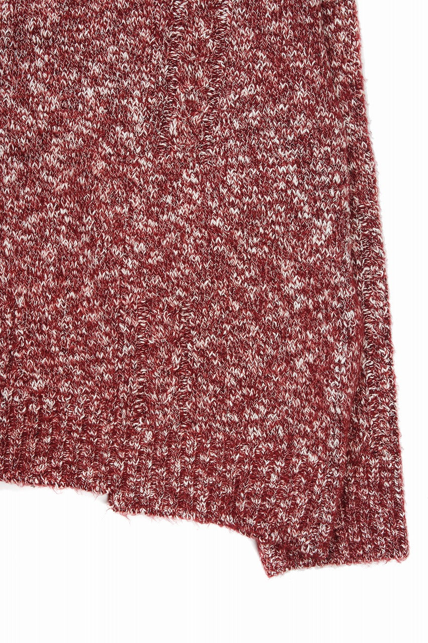 画像をギャラリービューアに読み込む, 【SAMPLE SALE】A.F ARTEFACT KNIT SWEATER / MELANGE WOOL (RED MIX)