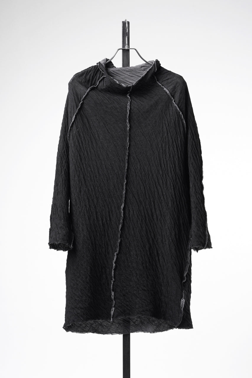 SAMPLE】A.F ARTEFACT EXPOSED SEAM RAW EDGE HOODED T-SHIRT