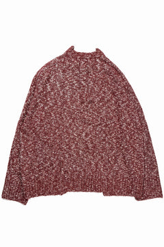画像をギャラリービューアに読み込む, 【SAMPLE SALE】A.F ARTEFACT KNIT SWEATER / MELANGE WOOL (RED MIX)