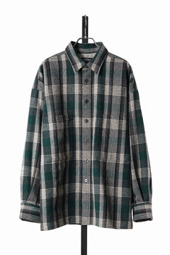 画像をギャラリービューアに読み込む, LASTMAN CLASSIC WOOL SHIRT (GREEN)