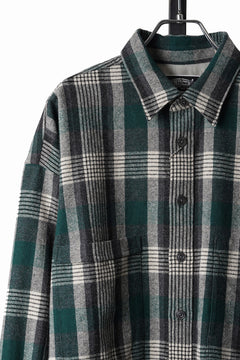 画像をギャラリービューアに読み込む, LASTMAN CLASSIC WOOL SHIRT (GREEN)