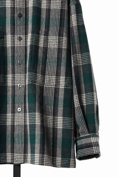 画像をギャラリービューアに読み込む, LASTMAN CLASSIC WOOL SHIRT (GREEN)