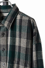 画像をギャラリービューアに読み込む, LASTMAN CLASSIC WOOL SHIRT (GREEN)