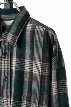 画像をギャラリービューアに読み込む, LASTMAN CLASSIC WOOL SHIRT (GREEN)