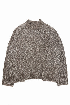 画像をギャラリービューアに読み込む, 【SAMPLE SALE】A.F ARTEFACT KNIT SWEATER / MELANGE WOOL (KHAKI)