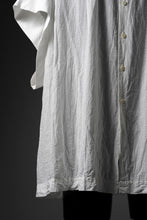 画像をギャラリービューアに読み込む, KLASICA "SH-046" KIMONO SLEEVE SQUARE SHIRTS / TRANSLUCENT VINTAGE FACE WEAVE (WHITE)