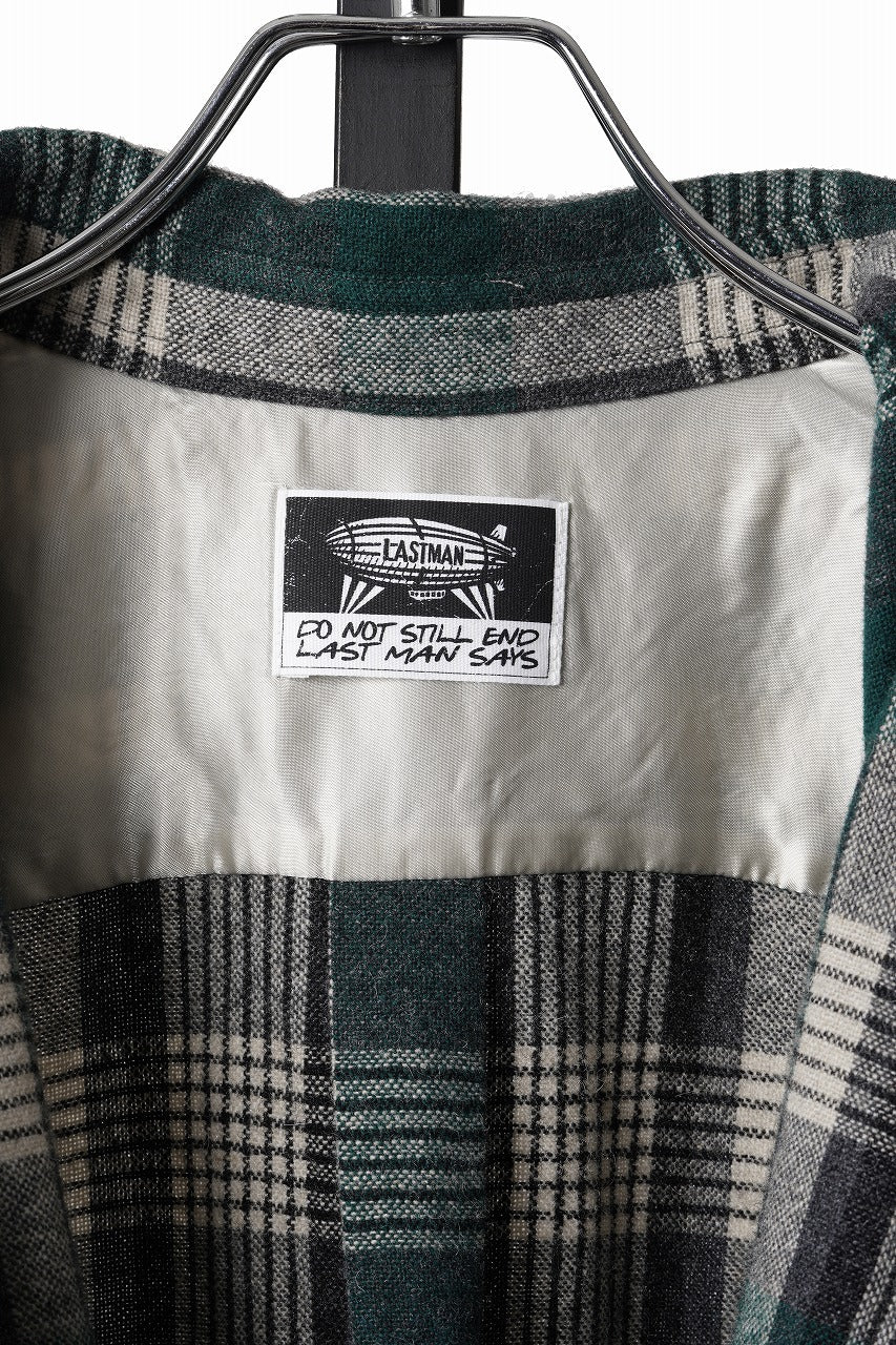 画像をギャラリービューアに読み込む, LASTMAN CLASSIC WOOL SHIRT (GREEN)