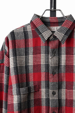 画像をギャラリービューアに読み込む, LASTMAN CLASSIC WOOL SHIRT (RED)