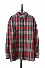 画像をギャラリービューアに読み込む, LASTMAN CLASSIC WOOL SHIRT (RED)